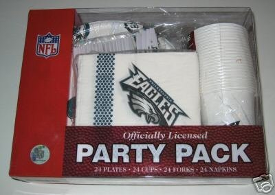 Philadelphia Eagles 96pc Party Pack Cups Plates Napkins