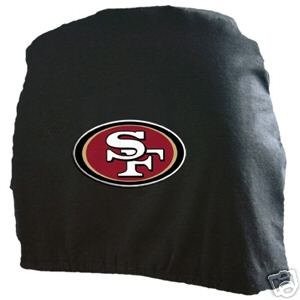 San Francisco 49ers Auto Car Head Rest Covers Set Gift