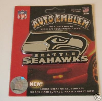Seattle Seahawks Chrome Auto Car Emblem Logo Gift