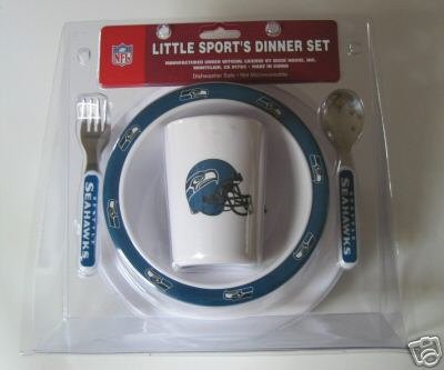 Seattle Seahawks Baby Kids Dinner Set Gift