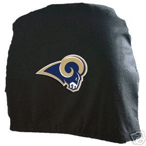 St. Louis Rams Auto Car Head Rest Covers Set Gift