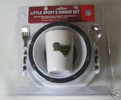 St. Louis Rams Baby Kids Dinner Set Gift