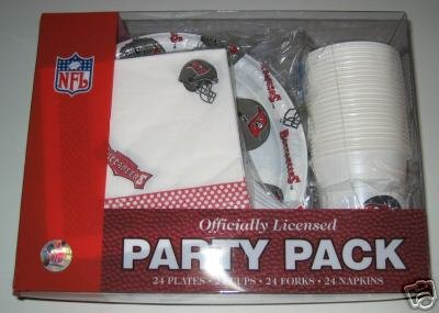 Tampa Bay Buccaneers 96pc Party Pack Cups Plates Napkins