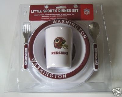 Washington Redskins Baby Kids Dinner Set Gift