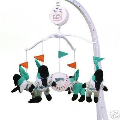 Florida Marlins Musical Baby Crib Mobile Gift