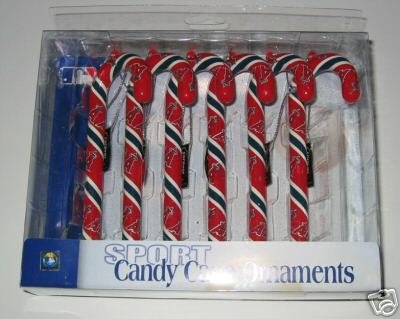 Los Angeles Angels Candy Cane Christmas Tree Ornament Set Gift