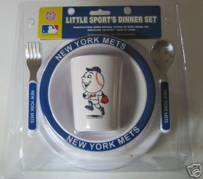 New York Mets Baby Kids Dinner Set Gift