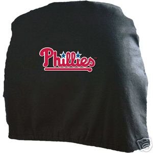 Philadelphia Phillies Auto Car Head Rest Covers Set Gift