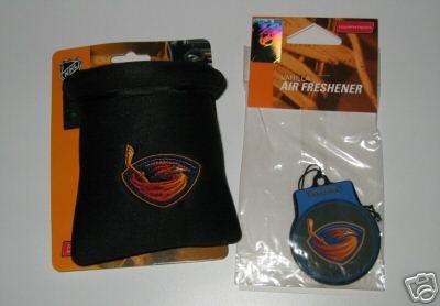 Atlanta Thrashers Auto Car Pouch Organizer + Air Freshener Set Gift