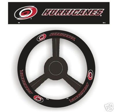 Carolina Hurricanes Leather Steering Wheel Cover Car Gift
