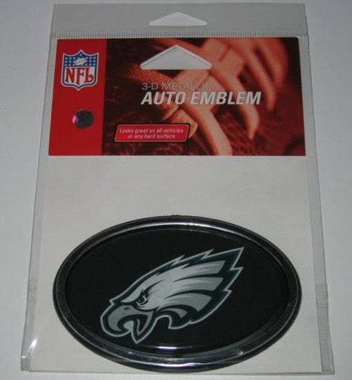Philadelphia Eagles 3-D Color Chrome Auto Car Emblem Gift