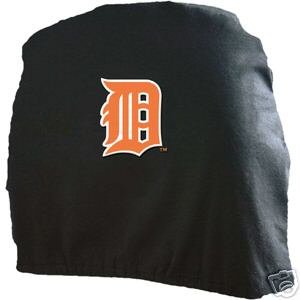 Detroit Tigers Auto Car Head Rest Covers Set Gift