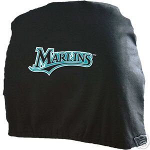 Florida Marlins Auto Car Head Rest Covers Set Gift