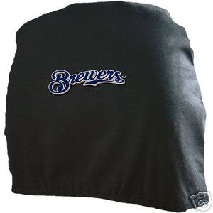 Milwaukee Brewers Auto Car Head Rest Covers Set Gift