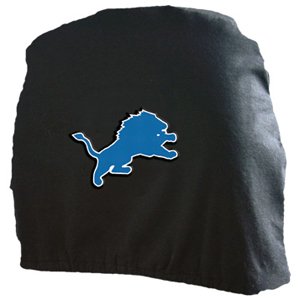 Detroit Lions Auto Car Head Rest Covers Set Gift