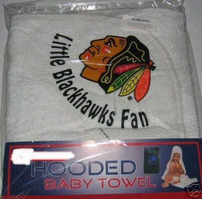 Chicago Blackhawks Hooded Baby Towel Beach Cover Up Gift