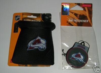 Colorado Avalanche Auto Car Pouch Organizer & Air Freshener Set Gift