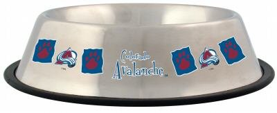 Colorado Avalanche 32oz Stainless Steel Pet Dog Food Water Bowl Gift