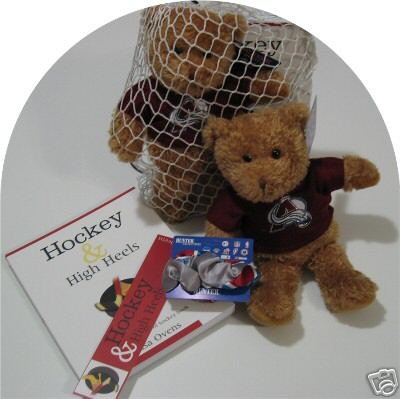 Colorado Avalanche 4pc Women's Hockey Gift Net Basket