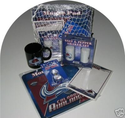 Colorado Avalanche 5pc Hockey Gift Net Basket