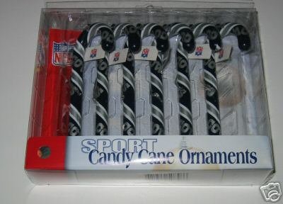 Dallas Cowboys Candy Cane Christmas Tree Ornament Set Gift