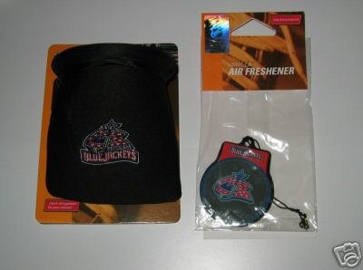 Columbus Blue Jackets Auto Car Pouch Organizer & Air Freshener Set Gift