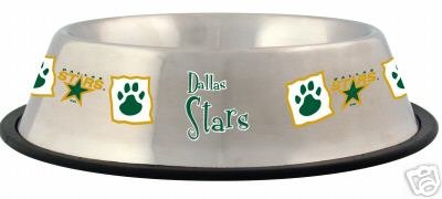 Dallas Stars 32oz Stainless Steel Pet Dog Food Water Bowl Gift