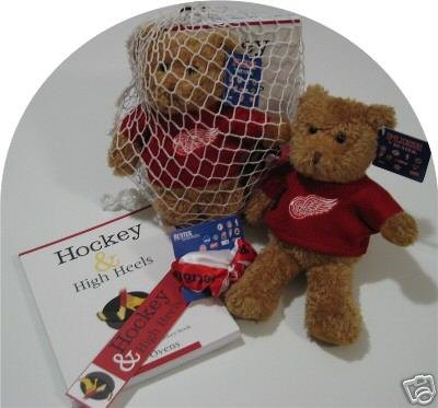 Detroit Red Wings Women's 4pc Hockey Gift Net Basket