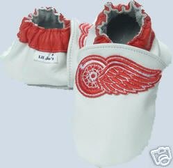 Detroit Red Wings Leather Baby Shoes Booties ALL SIZES Gift