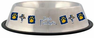 Florida Panthers 32oz Stainless Steel Pet Dog Food Water Bowl Gift