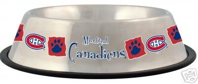 Montreal Canadiens 32oz Stainless Steel Pet Dog Food Water Bowl Gift