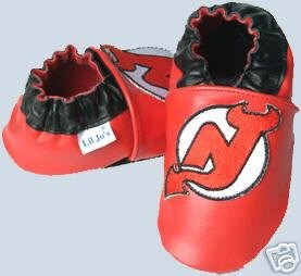 New Jersey Devils Leather Baby Shoes Booties 0-6 Months Gift
