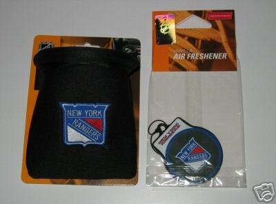 New York Rangers Auto Car Pouch Organizer & Air Freshener Set Gift