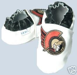 Ottawa Senators Leather Baby Shoes Booties ALL SIZES Gift