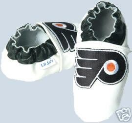 Philadelphia Flyers Leather Baby Shoes Booties 6-12 months Gift