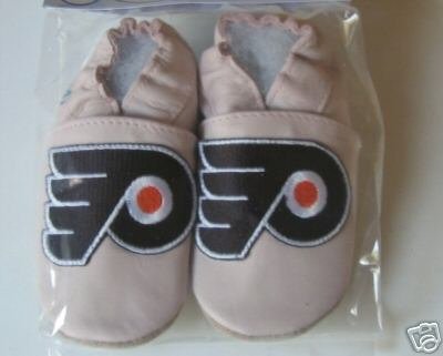 Philadelphia Flyers PINK Leather Baby Shoes Booties 6-12 Months Gift