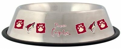 Phoenix Coyotes 32oz Stainless Steel Pet Dog Food Water Bowl Gift