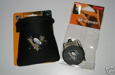 Pittsburgh Penguins Auto Car Pouch Organizer & Air Freshener Set Gift