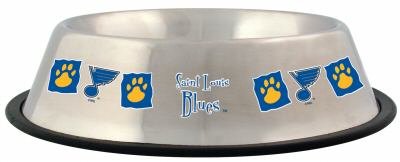 St. Louis Blues 32oz Stainless Steel Pet Dog Food Water Bowl Gift