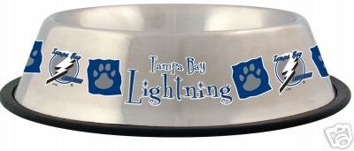 Tampa Bay Lightning 32oz Stainless Steel Pet Dog Food Water Bowl Gift