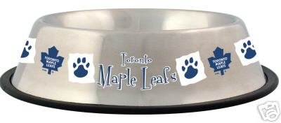 Toronto Maple Leafs 32oz Stainless Steel Pet Dog Food Water Bowl Gift
