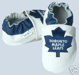 Toronto Maple Leafs Leather Baby Shoes Booties 0-6 Months Gift