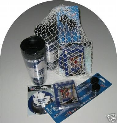 Toronto Maple Leafs 4pc Hockey Gift Net Basket