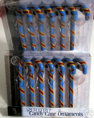 2 Sets Atlanta Thrashers Candy Cane Christmas Ornaments Gift