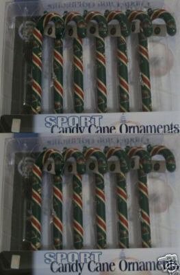 2 Sets Minnesota Wild Candy Cane Christmas Ornaments Gift