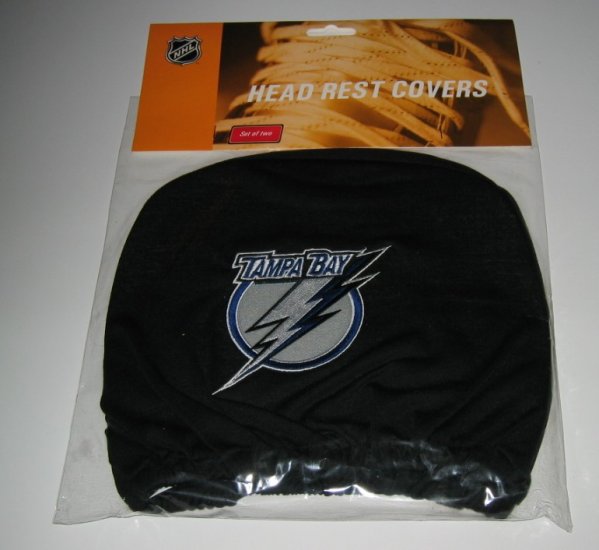 Tampa Bay Lightning Car Auto Head Rest Covers Set Gift
