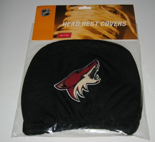 Phoenix Coyotes Car Auto Head Rest Covers Set Gift