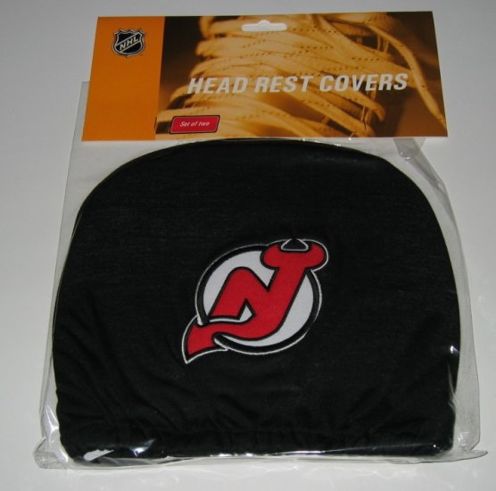 New Jersey Devils Car Auto Head Rest Covers Set Gift