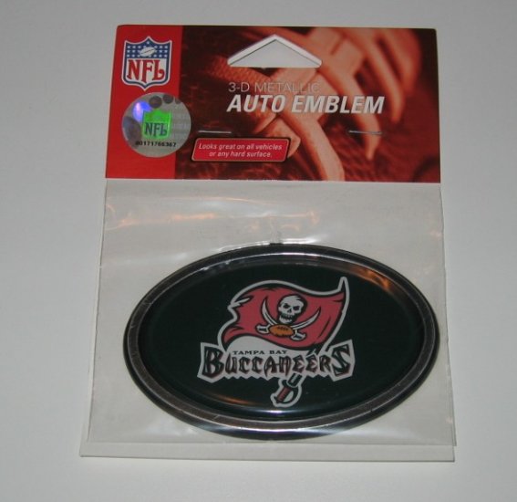 Tampa Bay Buccaneers 3-D Color Chrome Auto Car Emblem Gift