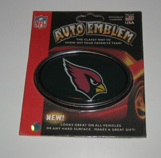 Arizona Cardinals 3-D Color Chrome Auto Car Emblem Gift